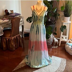 Boston Proper Multicolor Maxi Dress
